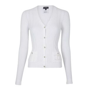 Chanel white cardigan